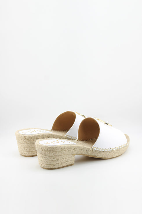 Nivel Espadrille Slide Sandals with Buckle